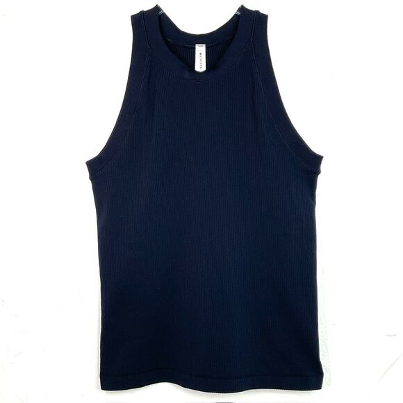 Athleta Navy Blue Renew Seamless Racerback Tank Top Medium - Picture 6 of 6